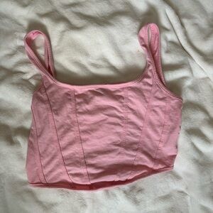 hot pink crop top